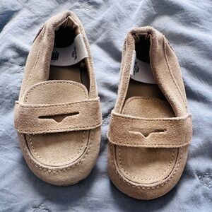 Janie and Jack Tan baby infant Moccasins